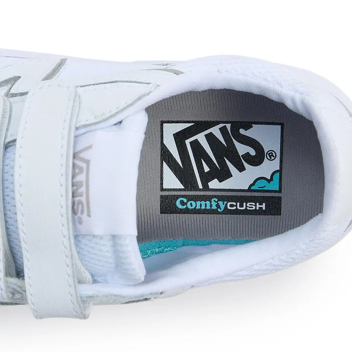 Vans Lowtop Shoes Women Lowland ComfyCush Hook And Loop Shoes White