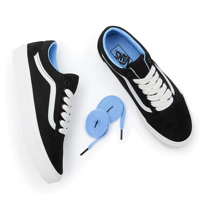 Vans Lowtop Shoes Women Oversized Laces Old Skool Shoes Black