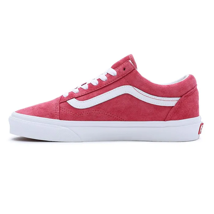 Vans Lowtop Shoes Women Pig Suede Old Skool Shoes Red
