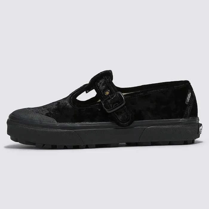 Vans Lowtop Shoes Women Style 93 Crushed Velvet Shoes Black