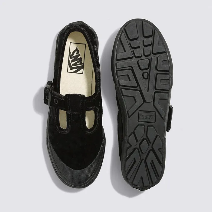 Vans Lowtop Shoes Women Style 93 Crushed Velvet Shoes Black