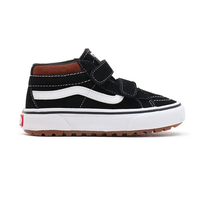 Vans MTE Shoes Kids Sk8Mid Reissue MTE1 Hook And Loop Shoes 48 Years Black