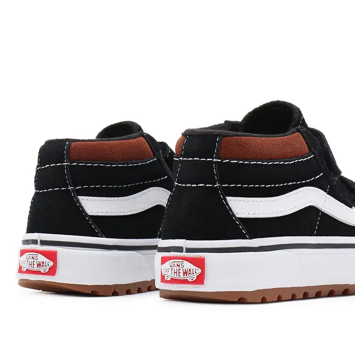 Vans MTE Shoes Kids Sk8Mid Reissue MTE1 Hook And Loop Shoes 48 Years Black
