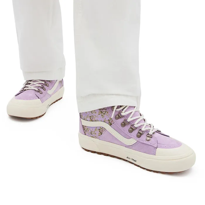 Vans MTE Shoes Men Vintage Floral Sk8Hi DR MTE2 Shoes Purple
