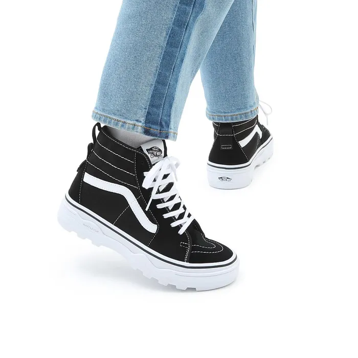 Vans Platform Shoes Women Sentry SK8Hi WC Shoes Black