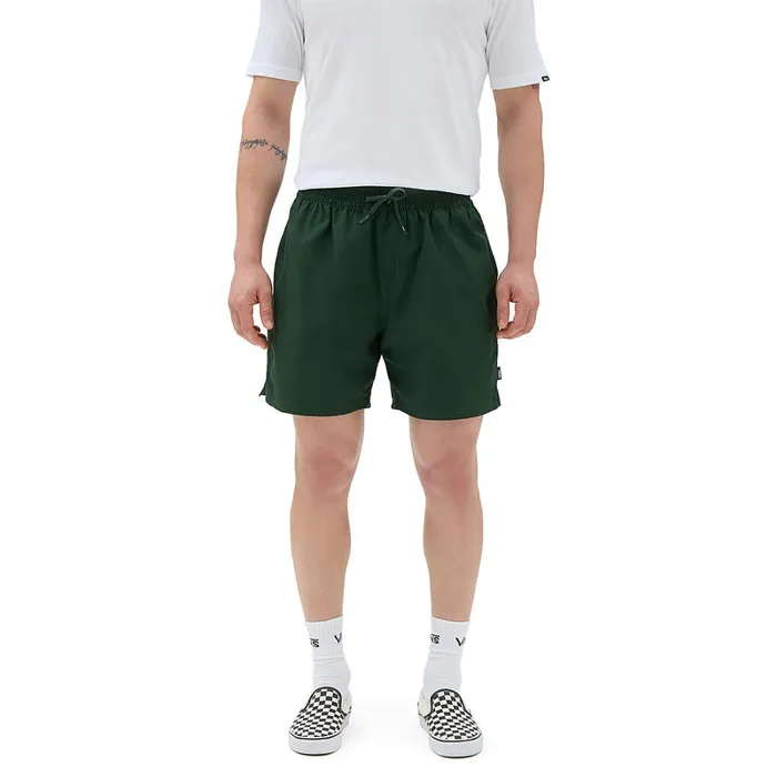 Vans Shorts and Boardshorts Men Primary Solid Elastic 17034 Boardshorts Green