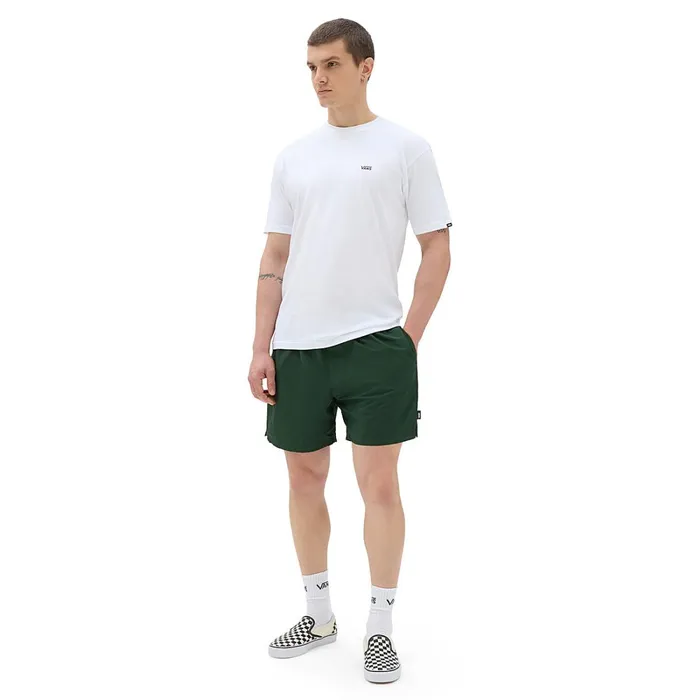 Vans Shorts and Boardshorts Men Primary Solid Elastic 17034 Boardshorts Green