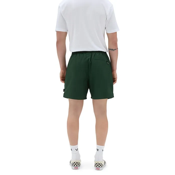 Vans Shorts and Boardshorts Men Primary Solid Elastic 17034 Boardshorts Green