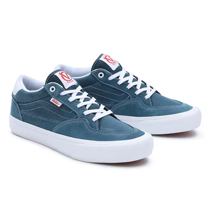 Vans Skate Shoes Men Leather Ave Shoes Blue