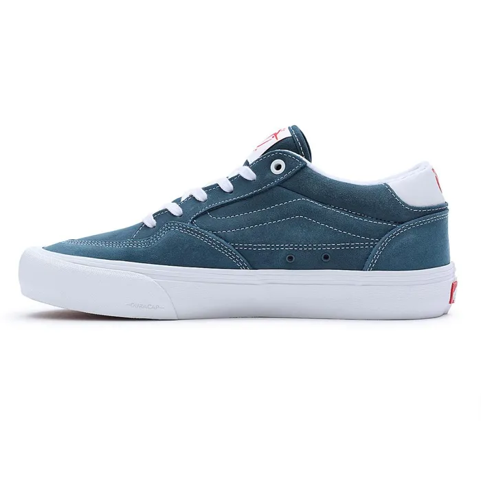 Vans Skate Shoes Men Leather Ave Shoes Blue