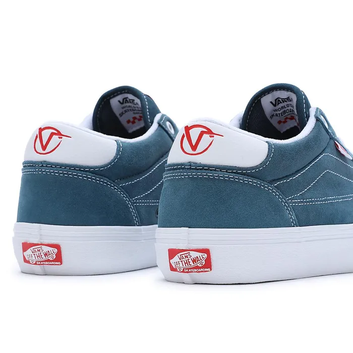 Vans Skate Shoes Men Leather Ave Shoes Blue
