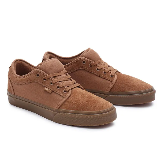 Vans Skate Shoes Women Skate Chukka Low Shoes Brown
