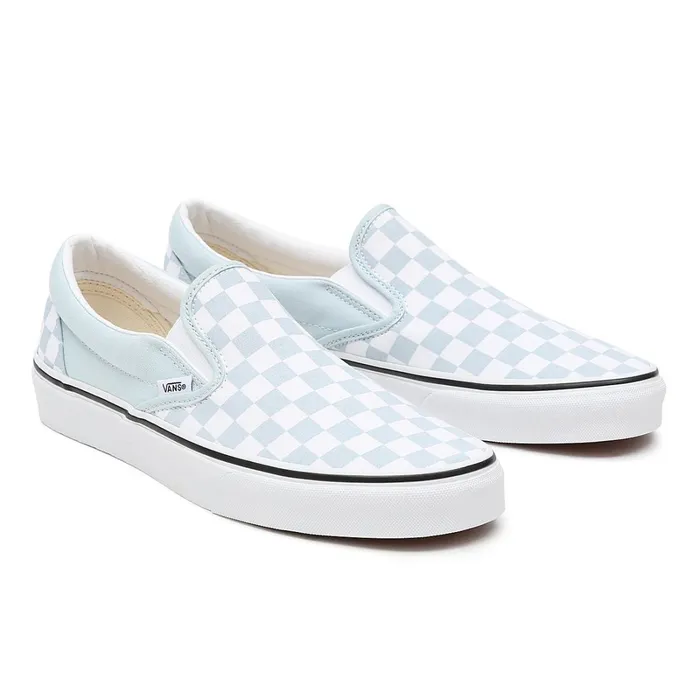 Vans Slipon Shoes Men Checkerboard Classic SlipOn Shoes Blue