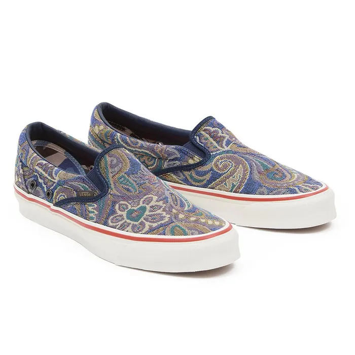 Vans Slipon Shoes Men Vault By X Nigel Cabourn OG Classic SlipOn LX Shoes Blue