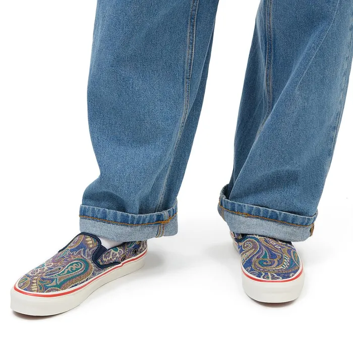 Vans Slipon Shoes Men Vault By X Nigel Cabourn OG Classic SlipOn LX Shoes Blue