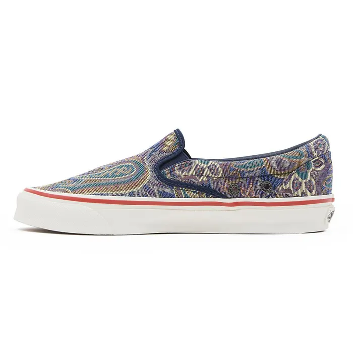 Vans Slipon Shoes Men Vault By X Nigel Cabourn OG Classic SlipOn LX Shoes Blue