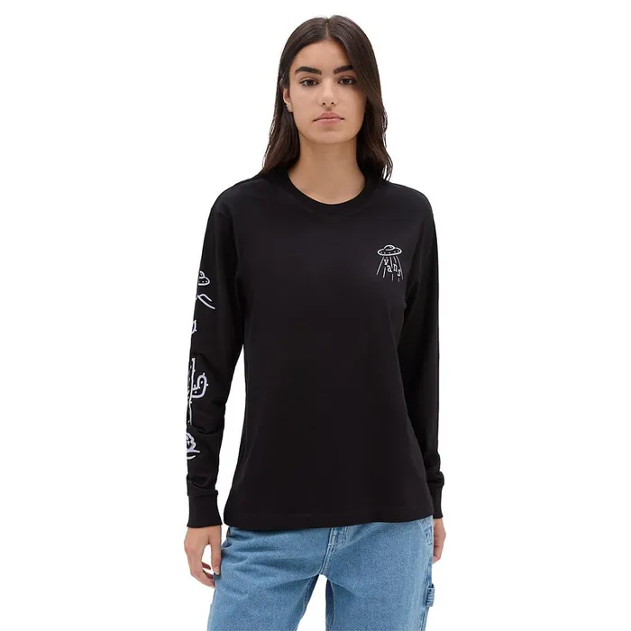 Vans Tshirts and Tops Women Area 66 Long Sleeve Tshirt Black