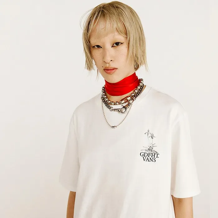 Vans Tshirts and Tops Women Vault By X Goodfight TShirt White