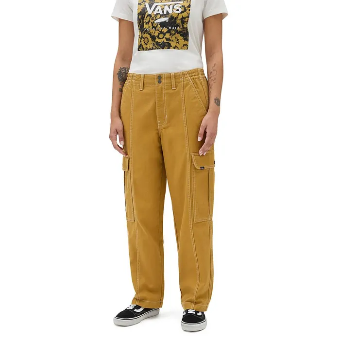 Vans Trousers and Chinos Women Sidewalk Trousers Brown
