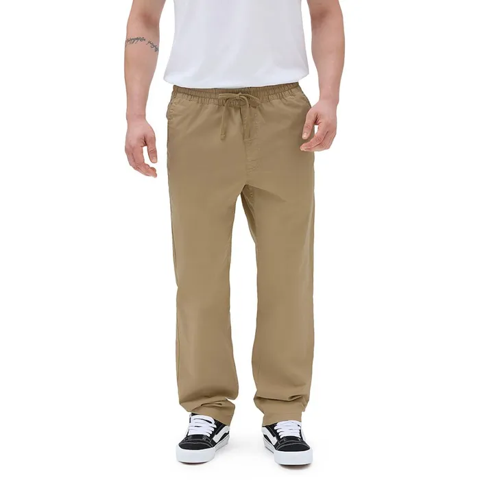 Vans Trousers and Jeans Men Range Relaxed Elastic Trousers Beige