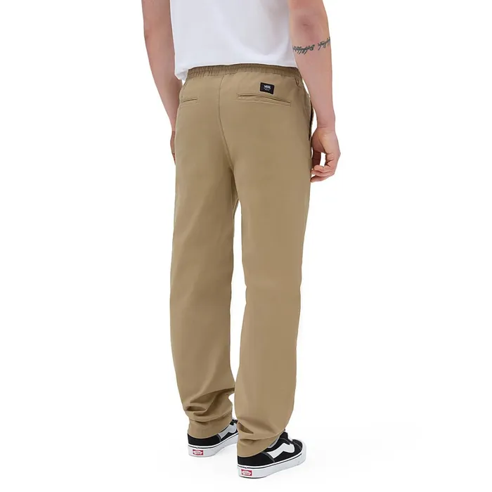 Vans Trousers and Jeans Men Range Relaxed Elastic Trousers Beige
