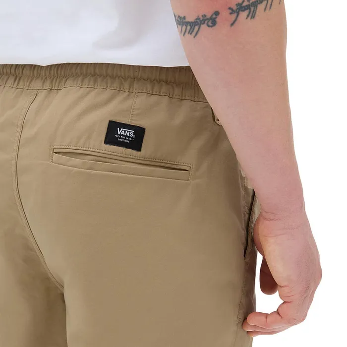 Vans Trousers and Jeans Men Range Relaxed Elastic Trousers Beige