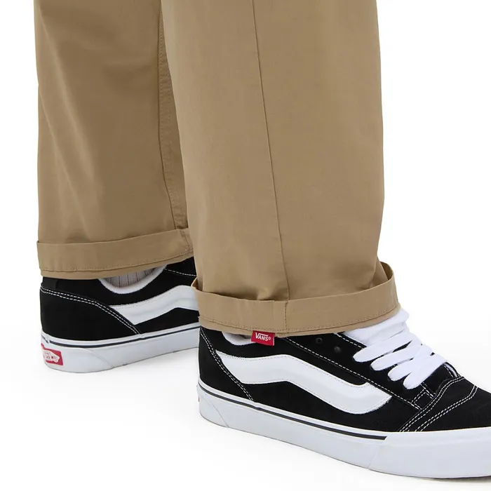 Vans Trousers and Jeans Men Range Relaxed Elastic Trousers Beige