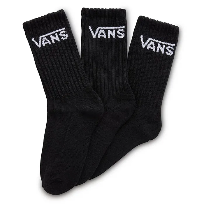 Vans View All Kids Classic Crew Socks 3 Pairs Black