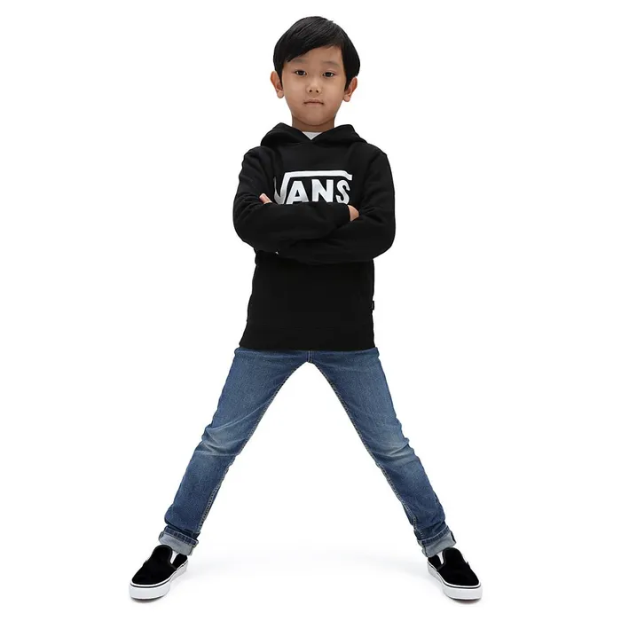 Vans View All Kids Little Classic Pullover Hoodie 28 Years Black White