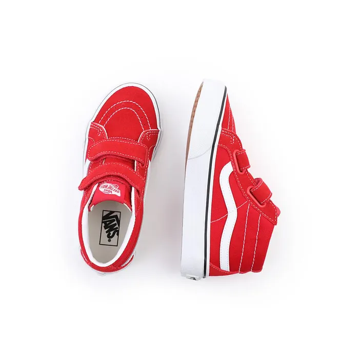 Vans View All Kids SK8Mid Reissue Hook And Loop Shoes 48 Years Red