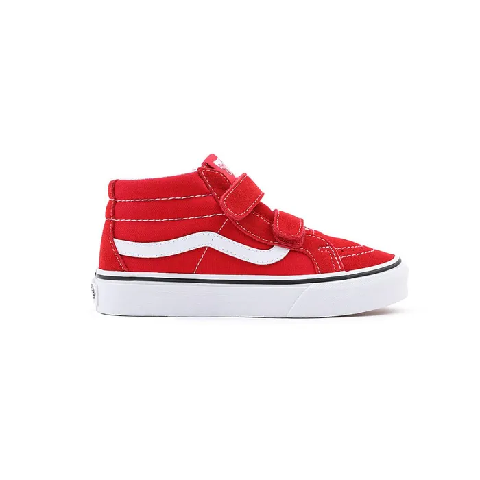 Vans View All Kids SK8Mid Reissue Hook And Loop Shoes 48 Years Red
