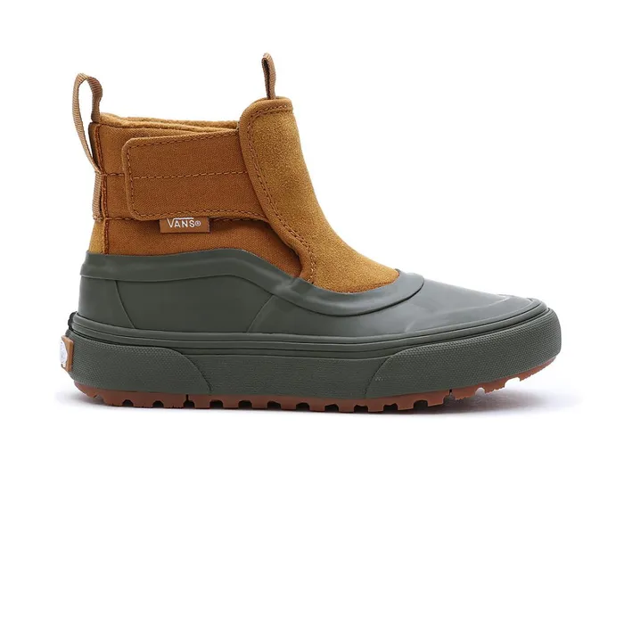 Vans View All Kids SlipOn Hi Terrain Hook And Loop MTE1 Shoes 48 Years Green Brown