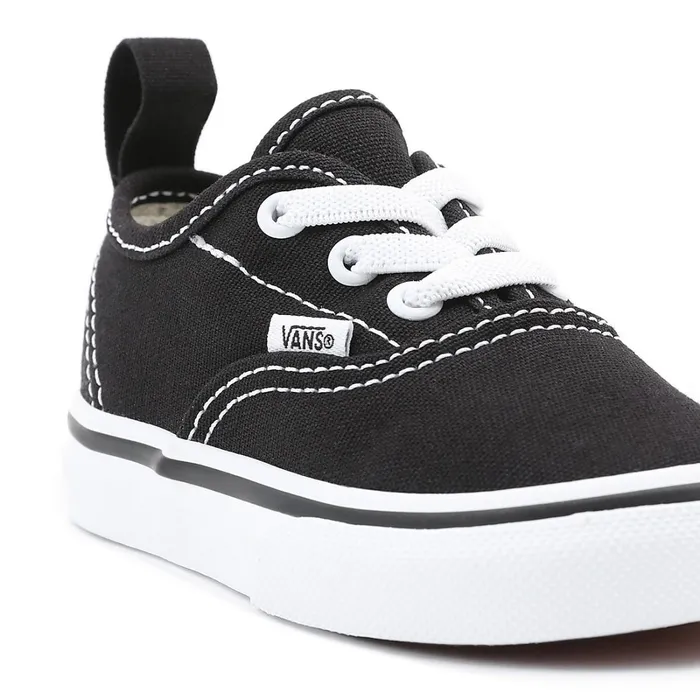 Vans View All Kids Toddler Authentic Elastic Lace Shoes 14 Years Black