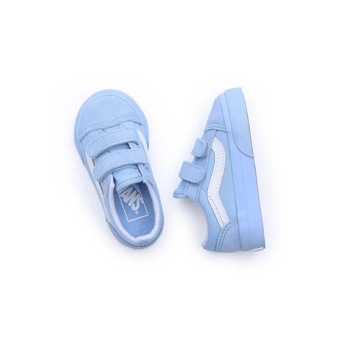 Vans View All Kids Toddler Old Skool Hook And Loop Shoes 14 Years Blue
