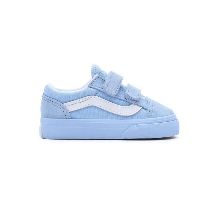 Vans View All Kids Toddler Old Skool Hook And Loop Shoes 14 Years Blue