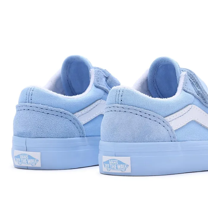 Vans View All Kids Toddler Old Skool Hook And Loop Shoes 14 Years Blue