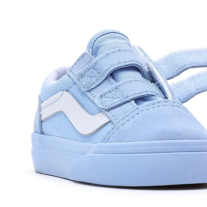 Vans View All Kids Toddler Old Skool Hook And Loop Shoes 14 Years Blue