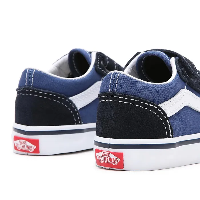 Vans View All Kids Toddler Old Skool Hook And Loop Shoes 14 Years Blue