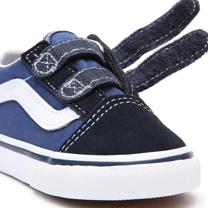 Vans View All Kids Toddler Old Skool Hook And Loop Shoes 14 Years Blue
