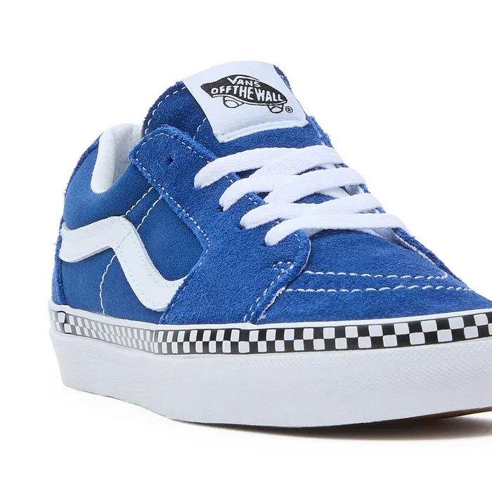 Vans View All Kids Youth Checkerboard Foxing Sk8Low Shoes 814 Years Blue