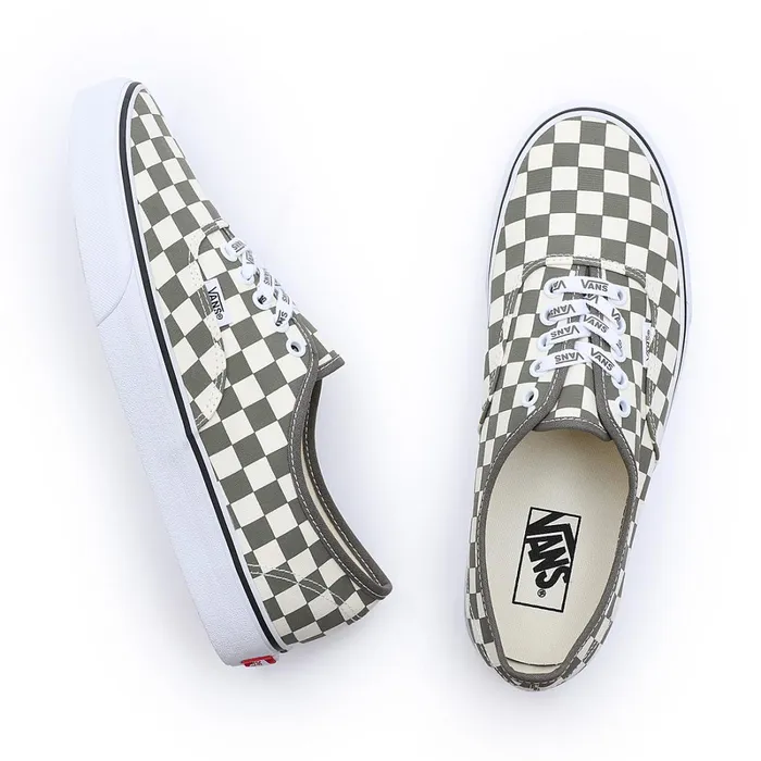 Vans View All Men Check Authentic Shoes Green