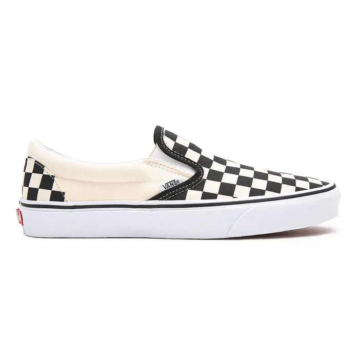 Vans View All Men Checkerboard Classic SlipOn Shoes Black White