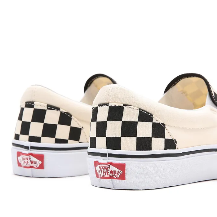 Vans View All Men Checkerboard Classic SlipOn Shoes Black White