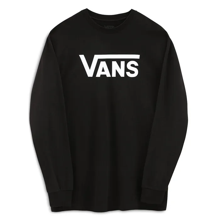 Vans View All Men Classic Long Sleeve TShirt Black White