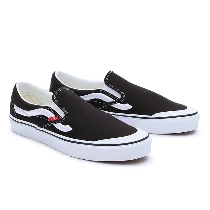 Vans View All Men Classic SlipOn 138 Sidestripe Shoes Black