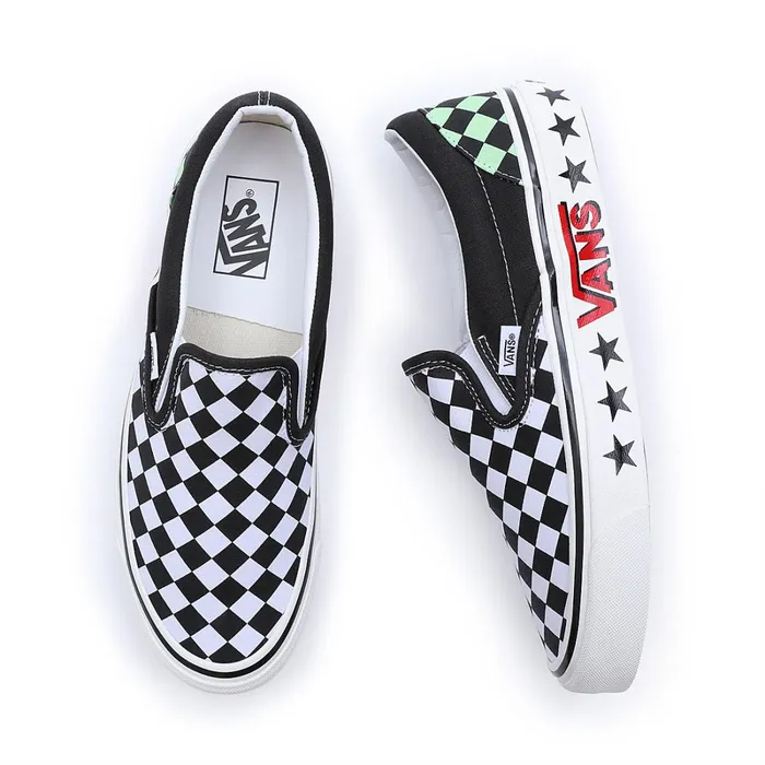 Vans View All Men Diamond Check Classic SlipOn 98 DX Shoes Black