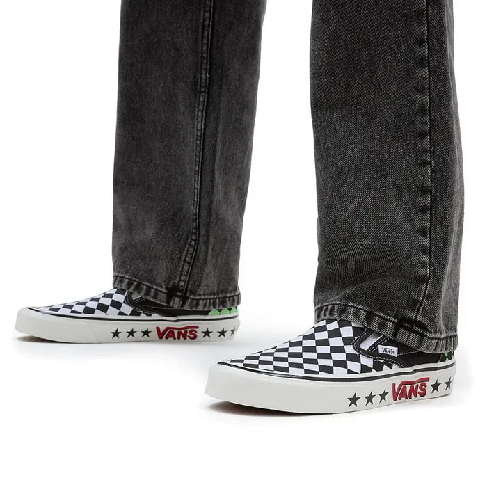 Vans View All Men Diamond Check Classic SlipOn 98 DX Shoes Black