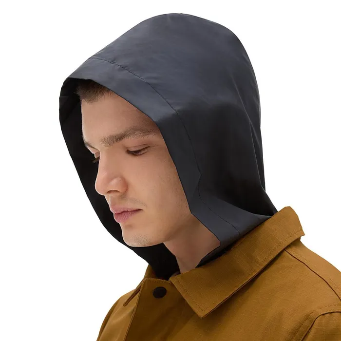 Vans View All Men Drill Chore Coat Lined Jacket Brown