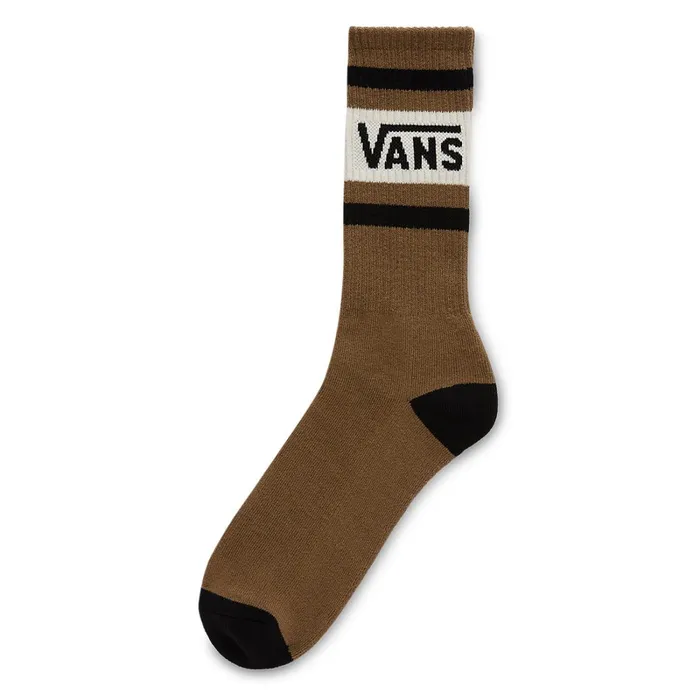 Vans View All Men Drop V Crew Socks 1 Pair Brown