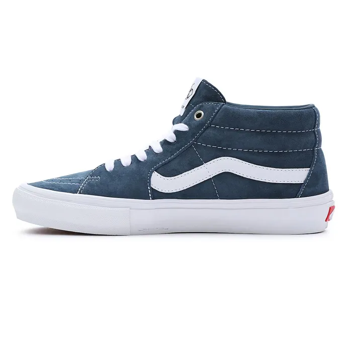 Vans View All Men Pig Suede Skate Grosso Mid Shoes Blue